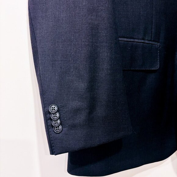 BETENLY Charcoal wool tailored blazer | Men's classic formal jacket | 44L * - Picture 4 of 9